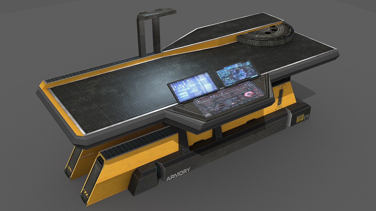 3d model sci fi repair table