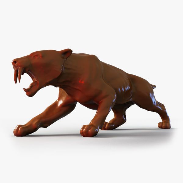 3D модель Саблезубый тигр - TurboSquid 994614