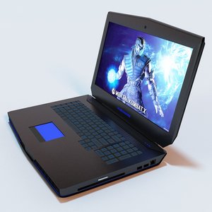 3d alienware gaming laptop model