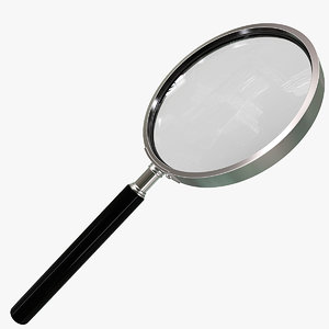 3d magnifying glass model