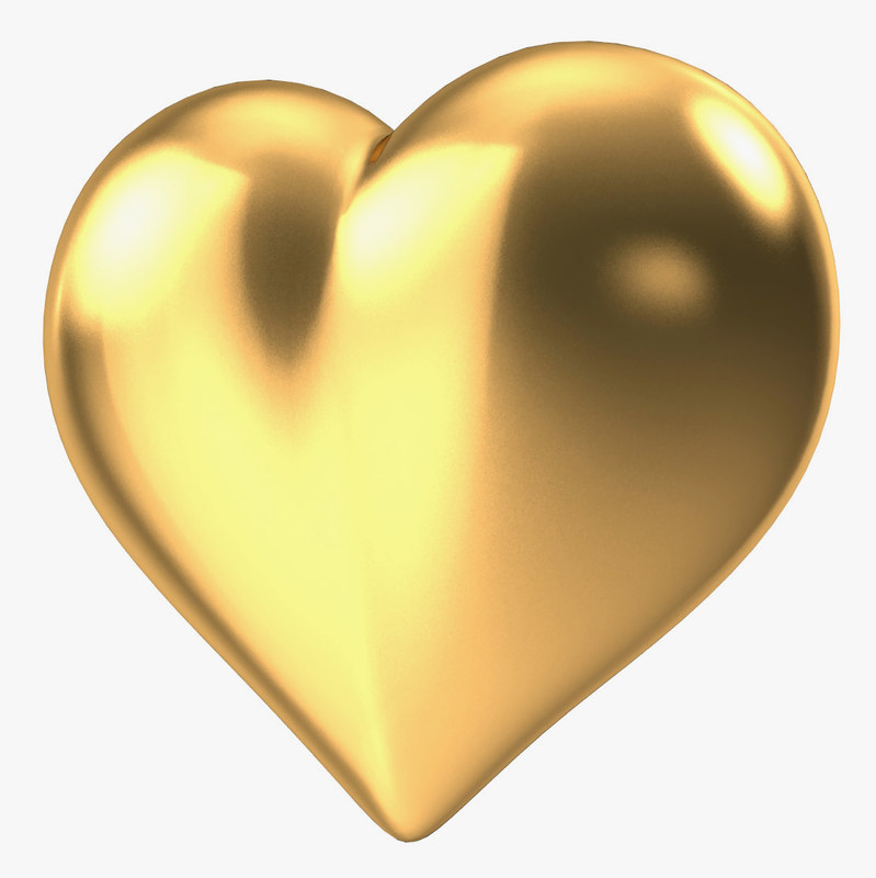 Heart Gold V3 3d Model