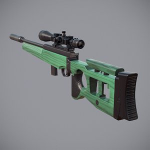 3d sv-99 sniper rifle model