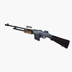 3d browning automatic rifle model