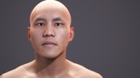 3d model of character human - scans