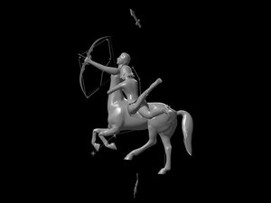 zodiac archer centaur 3d max