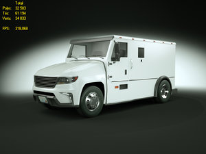 generic armored truck 3d model