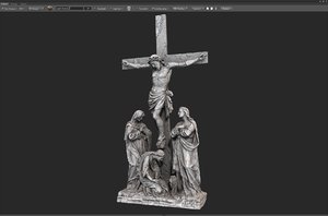3d model scan crucifixion