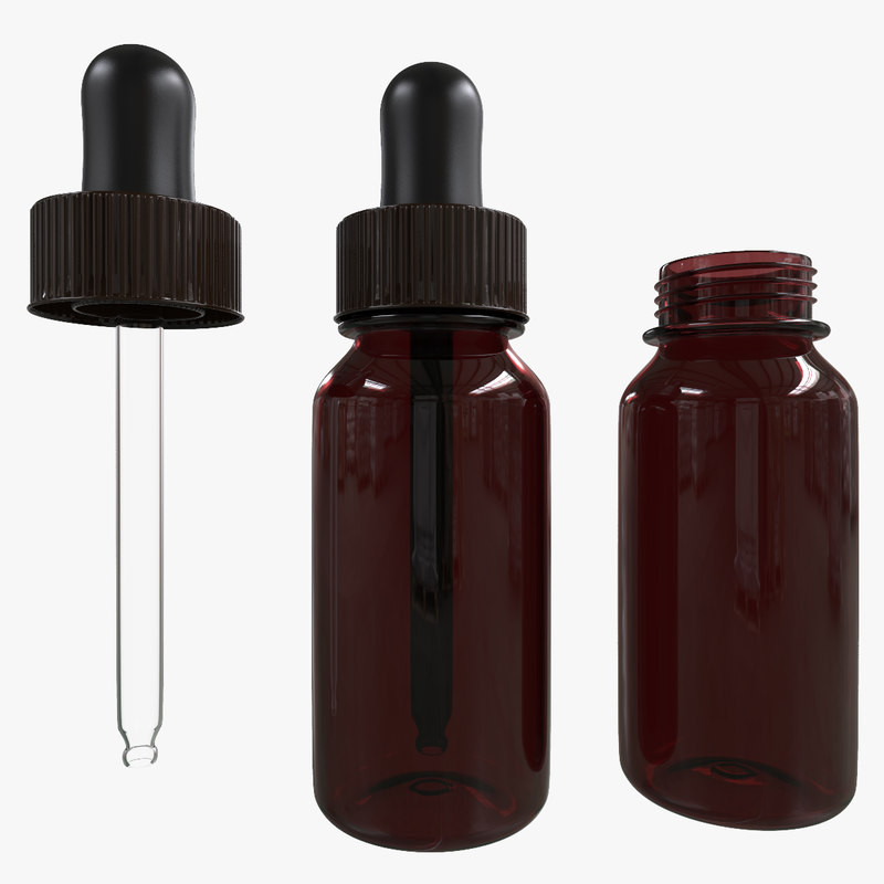 3d model dropper eyedropper bottle