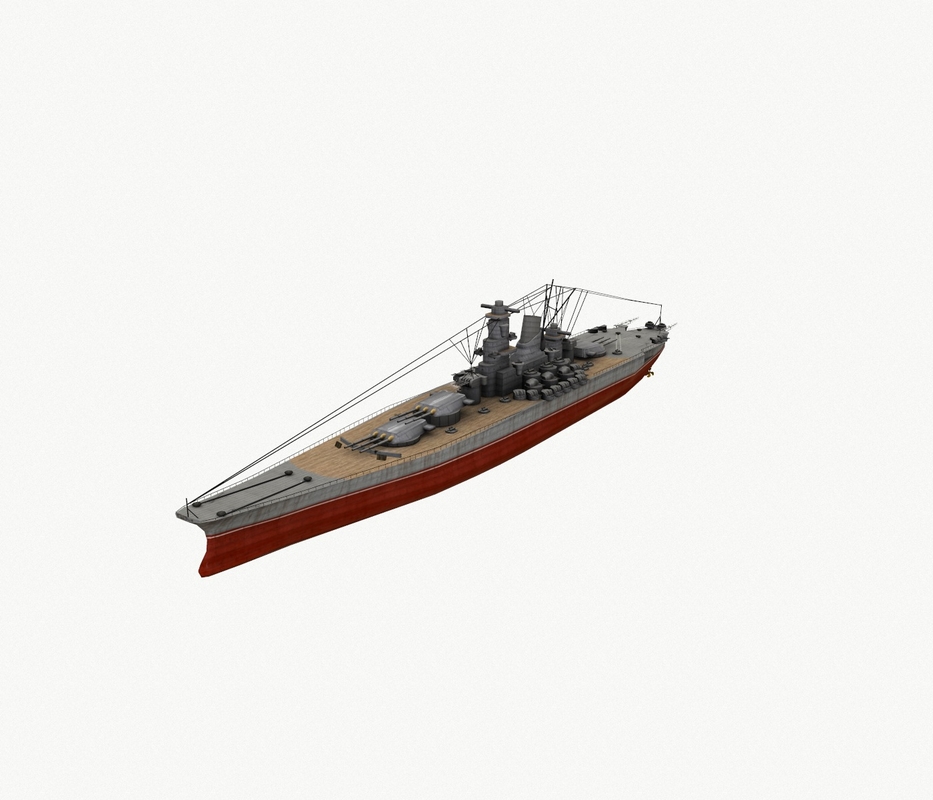 yamato ship battleships 3d 3ds