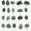max 100 trees - v-ray