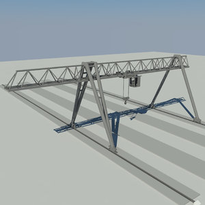 3d model crane gantry