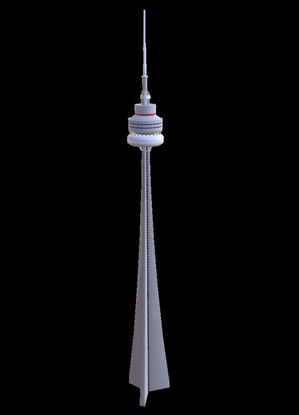 3d cn tower model