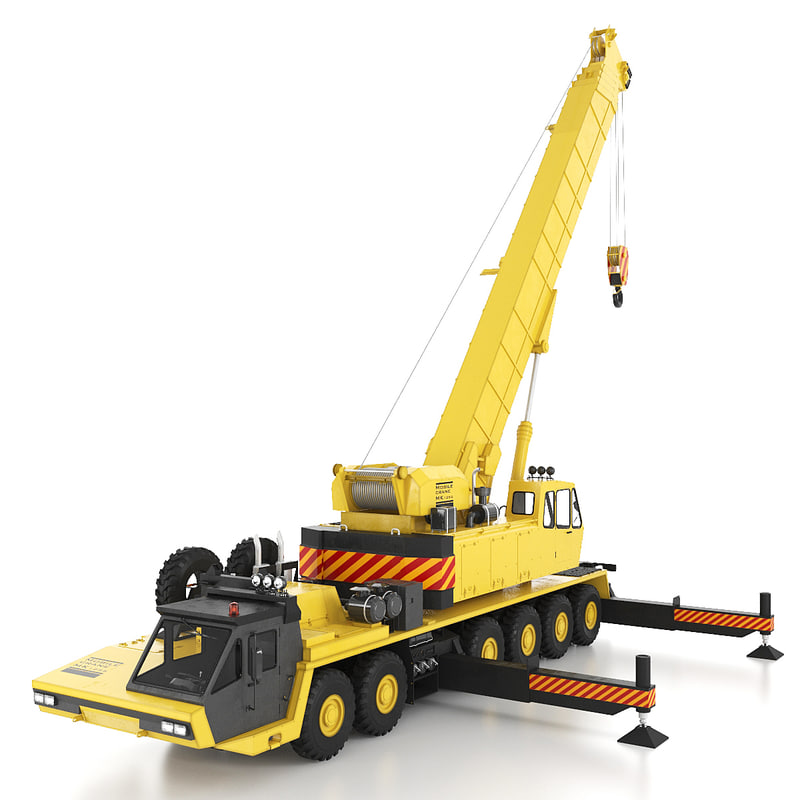 3d mobile crane model