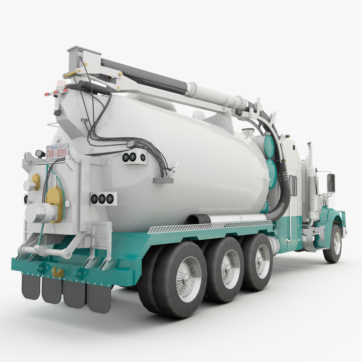 hydro excavation hydrovac truck 3d 3ds