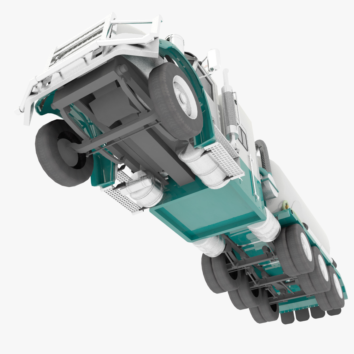 hydro excavation hydrovac truck 3d 3ds