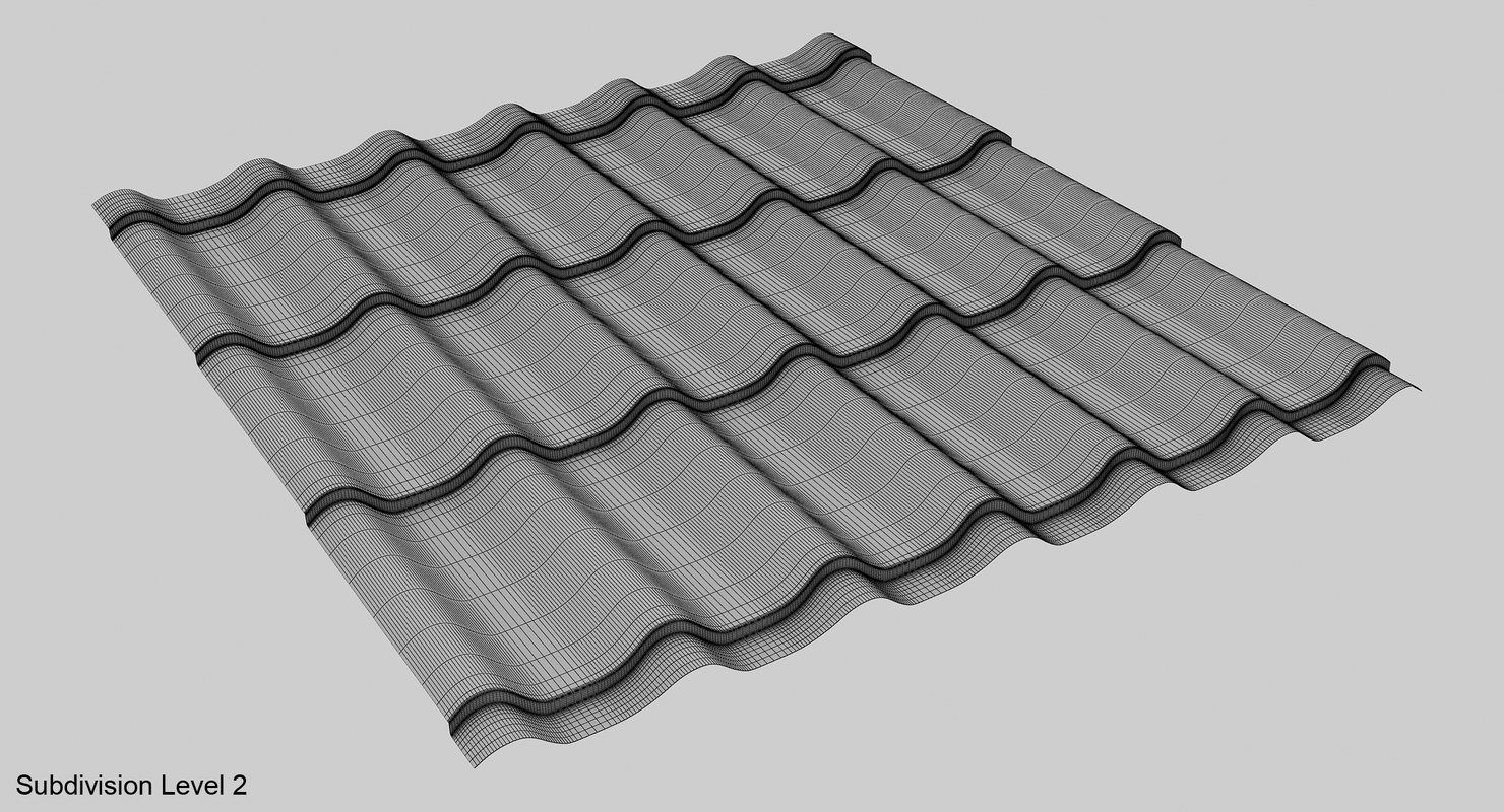 3 Metal Roofing 3d 3ds