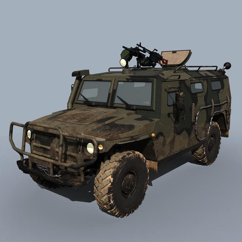 3d gaz-233014 sts tigr model