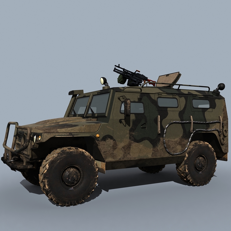 3d gaz-233014 sts tigr model