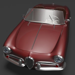 3d model 1960 alfa romeo giulietta