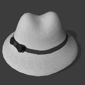 gentleman s hat 3d model