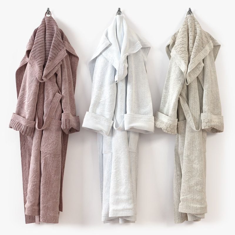3d model bathrobe bath