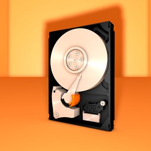 free mechanical internal hard drive 3d model