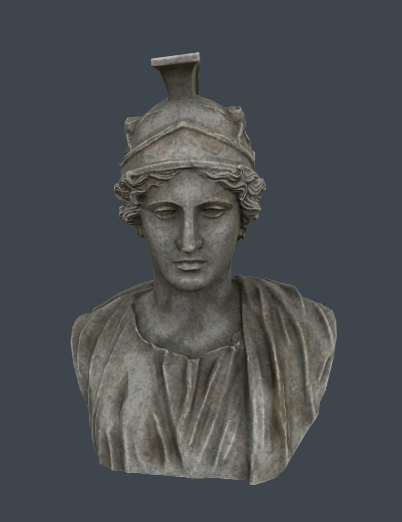 3d model athena bust
