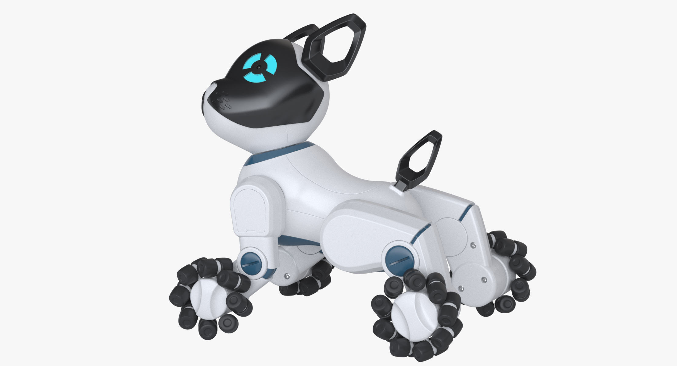 Роботы собаки на открытии игр