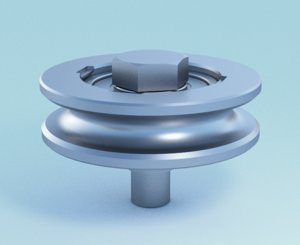3d model of guiding wheel bearing