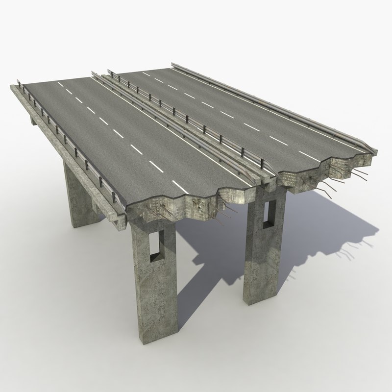 modeled highway 3d model