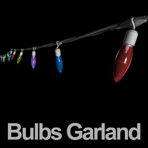 garlands lights 3d model