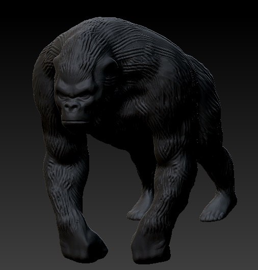 3d gorilla model