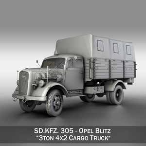 3d model sd - 3t opel blitz