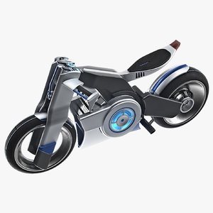 futuristic bike hologram max