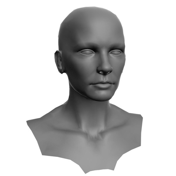 3d model female head