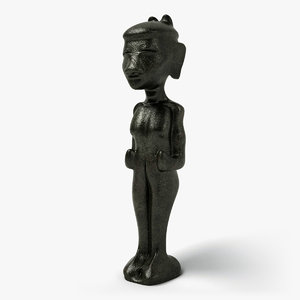 3d model of african sculpture