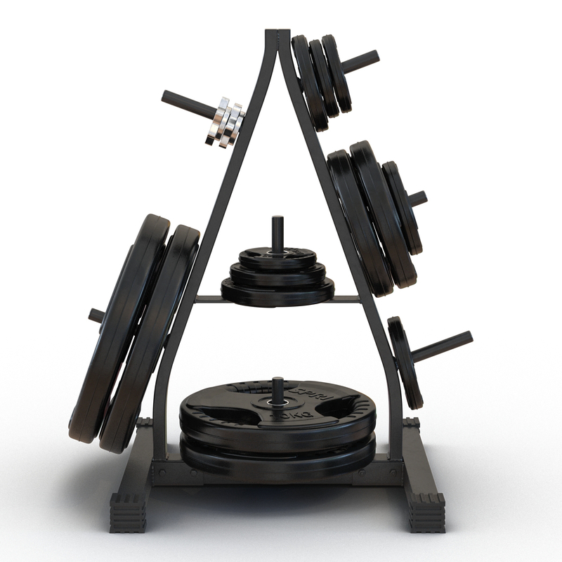 weight plate tree set c4d