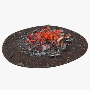3d ashes embers model