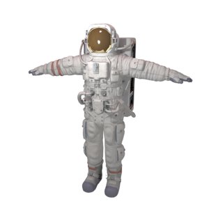 3d model of astronaut blender
