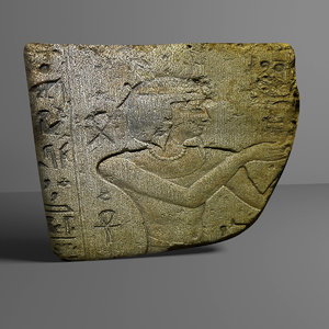 3d model egyptian stone 1