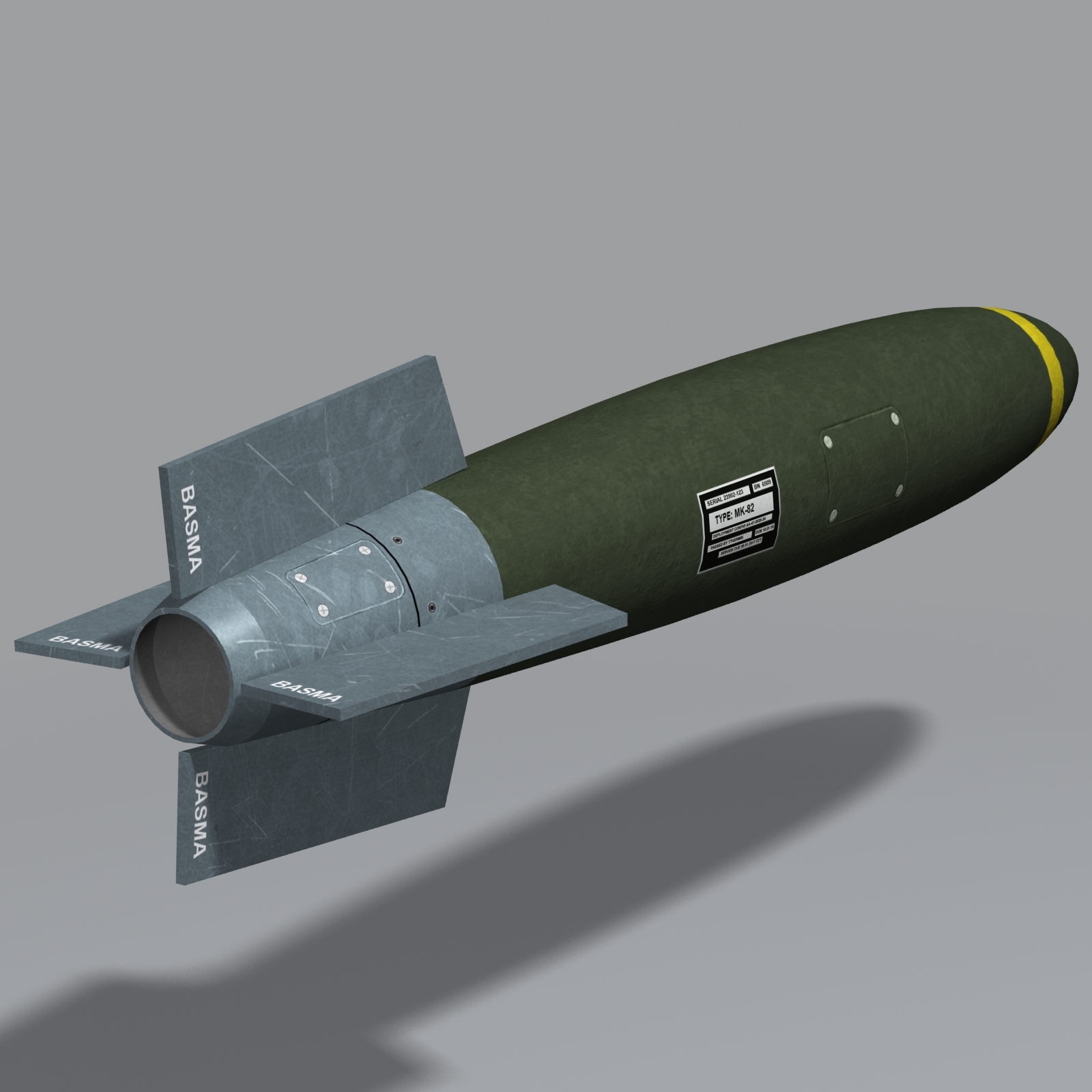 3d model mk-82 bomb