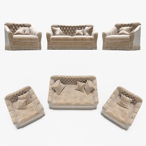 sofa armchair cavio 3d max