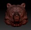 3d bear head model
