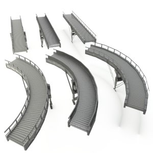 conveyor belt straight curved 3ds