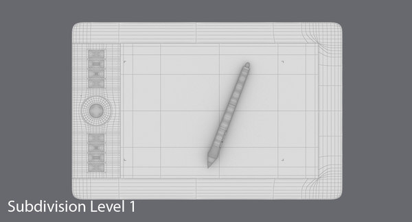 drawing tablet 3d model
