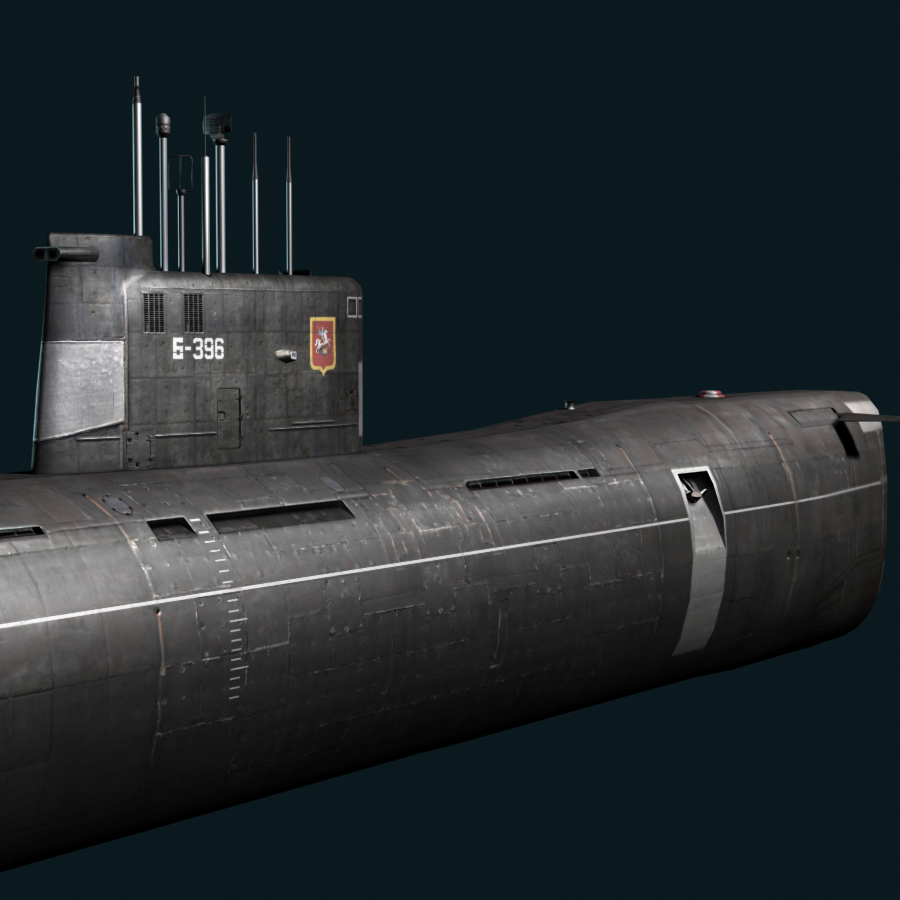 tango class attack submarine 3d model