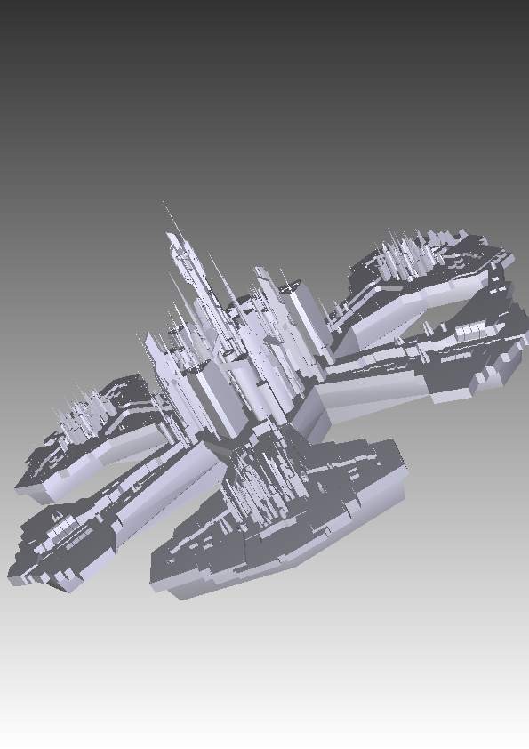 stargate atlantis city 3d model