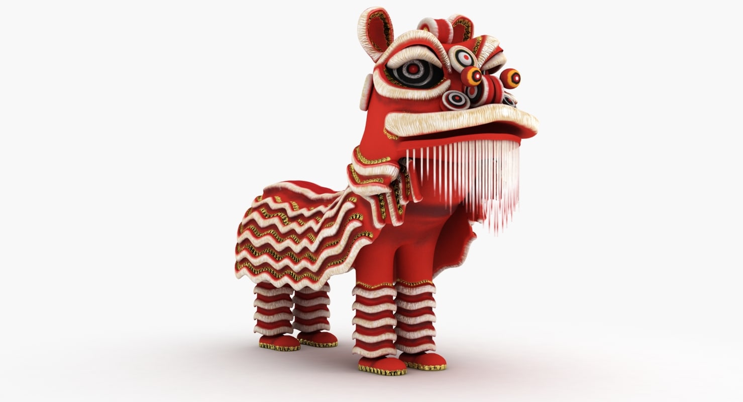 3d chinese lion model