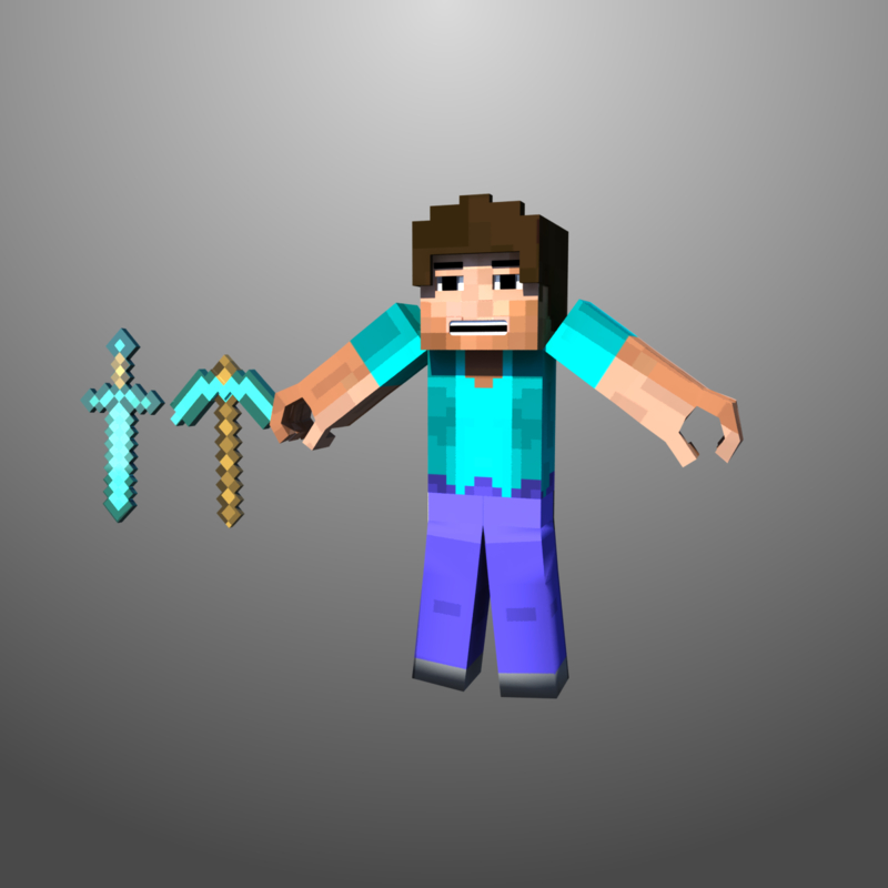 3d Steve Minecraft Model 9532