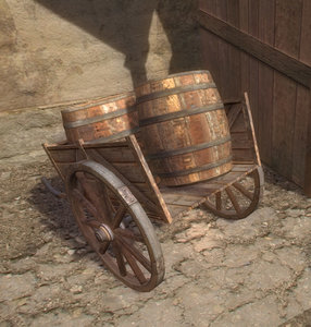 unity3d wagon wine barrel lwo